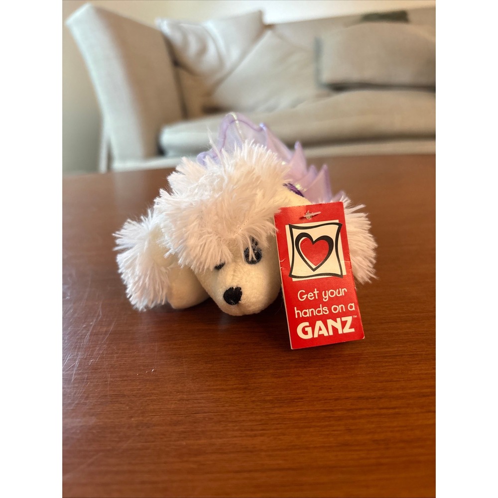 Ganz Ballerina Poodle Plush Kids Small White Purple Tutu Dog H12403